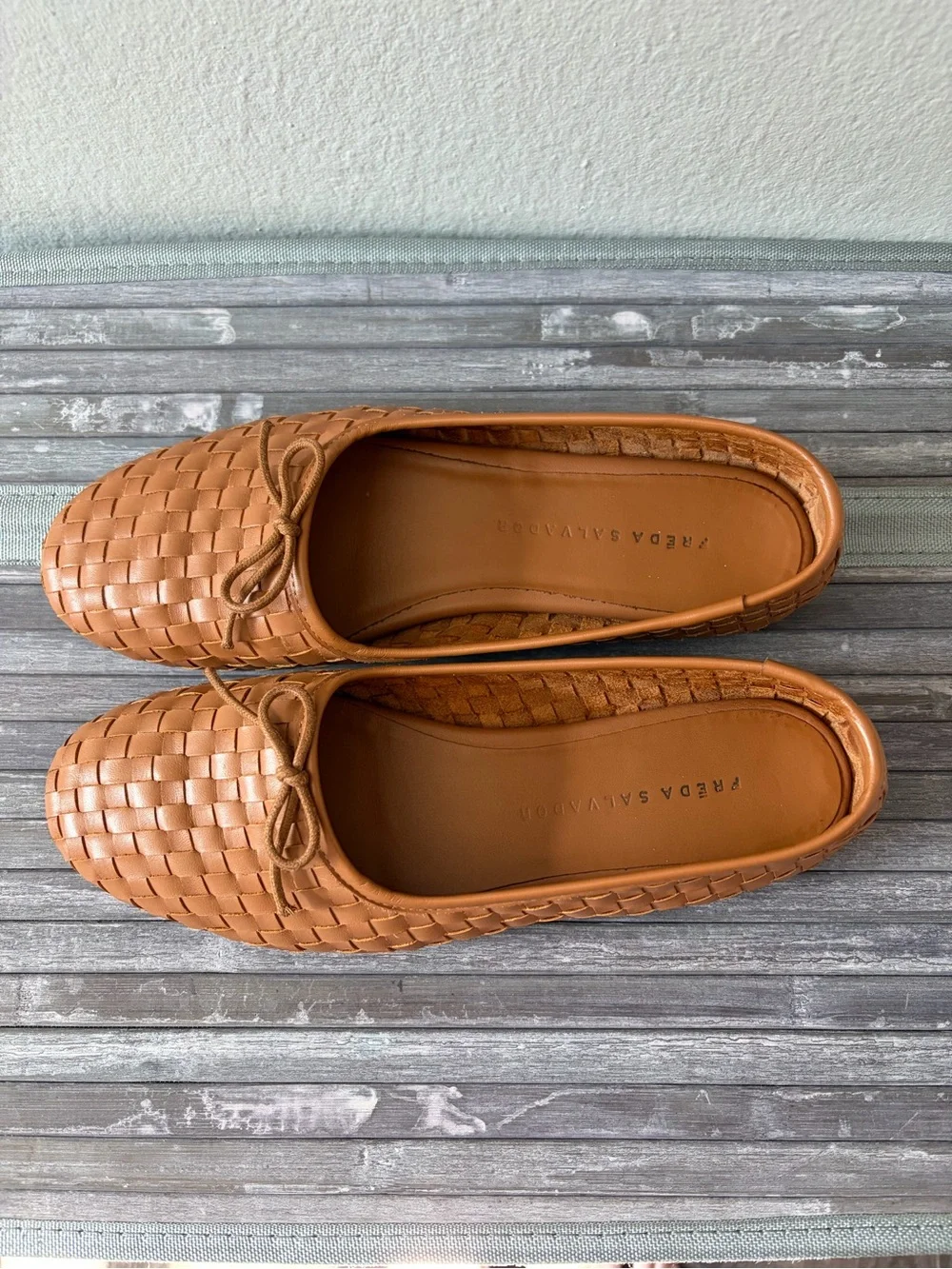 Freda Salvador Roma Cognac Woven Calf - Picture 4 of 9